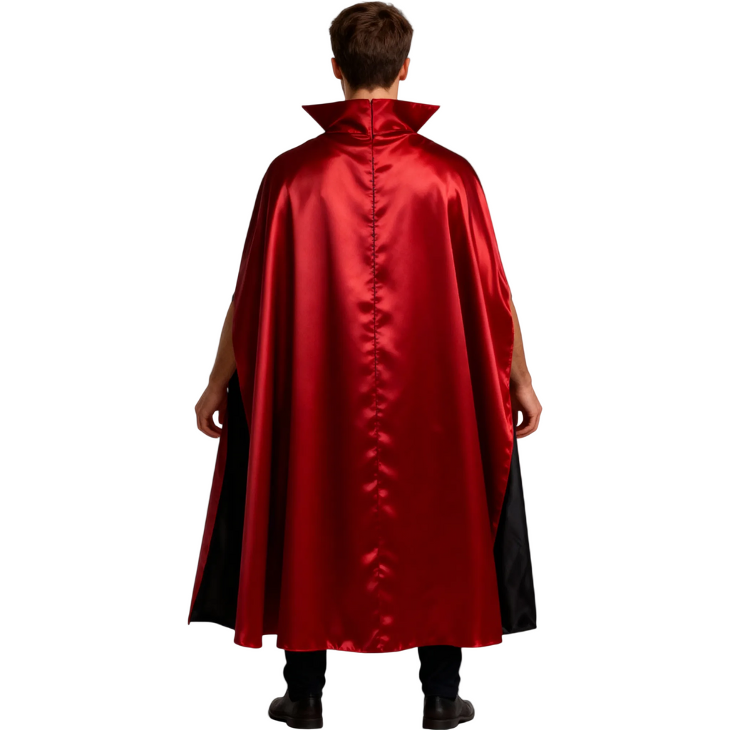 Vendbar Halloween kostumejakke til mænd med hætte Reaper vampyr design | Hector