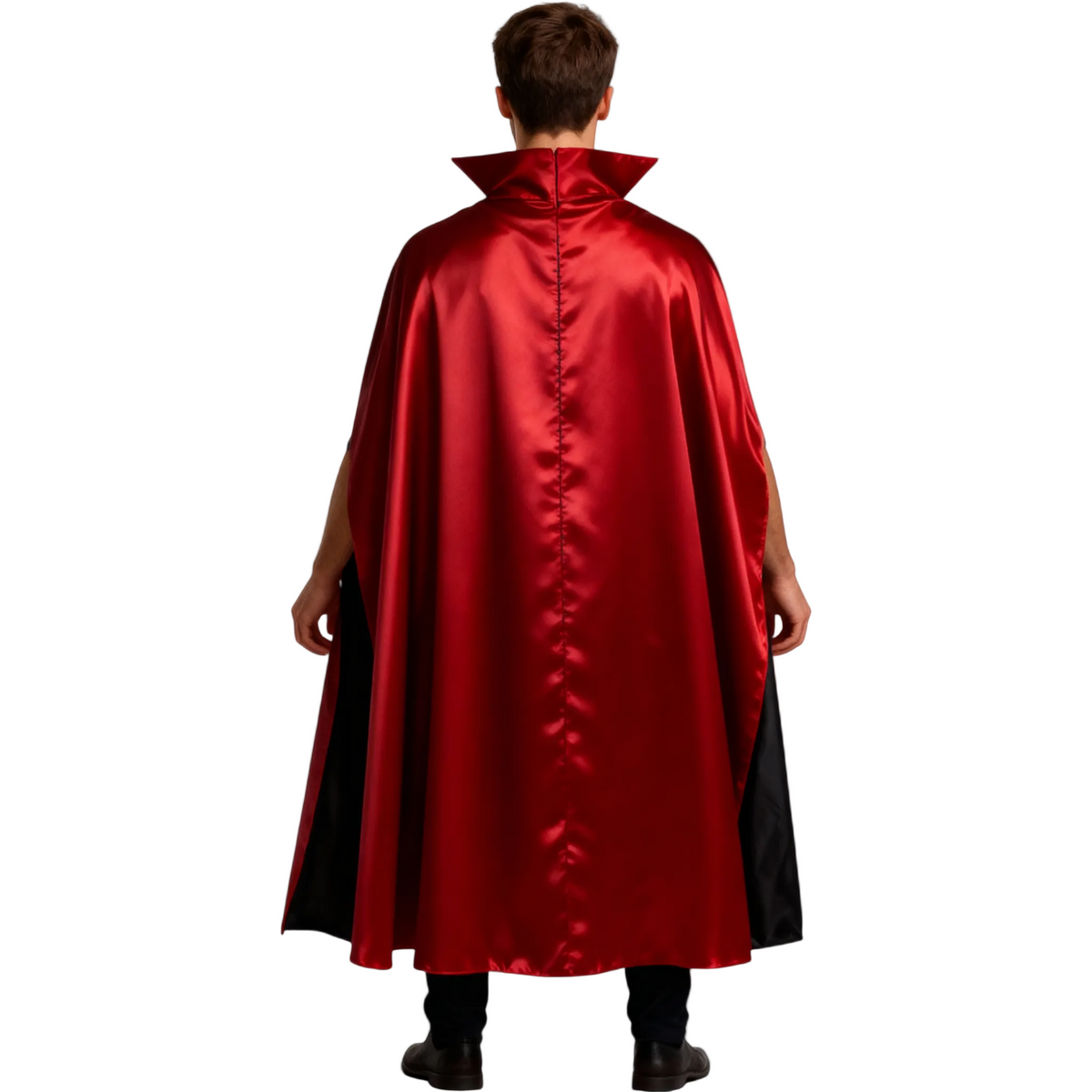 Vendbar Halloween kostumejakke til mænd med hætte Reaper vampyr design | Hector