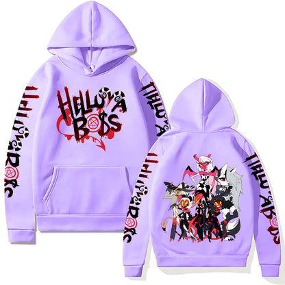 Sorena Unisex Hættetrøje med Grafisk Print – Casual Sweatshirt i Regular Fit