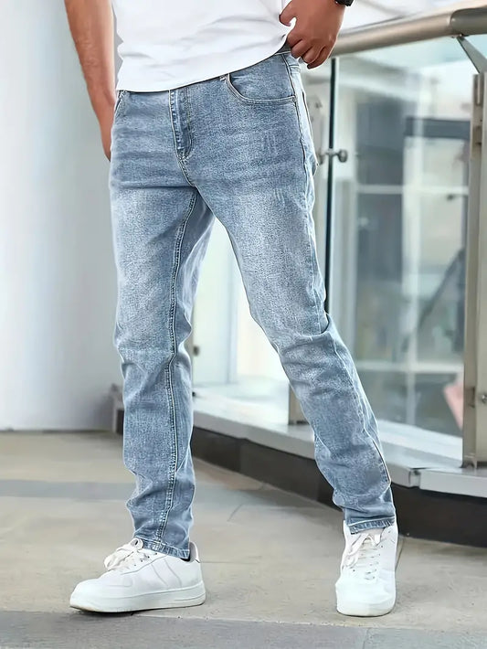 Jeans Slidstærk Denim Med Lommer Casual | Bravik