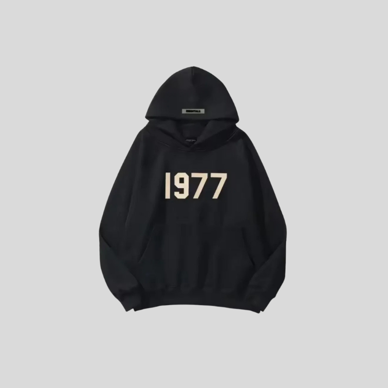 1977 Unisex Hoodie – Oversized Hoodie med Retro Print