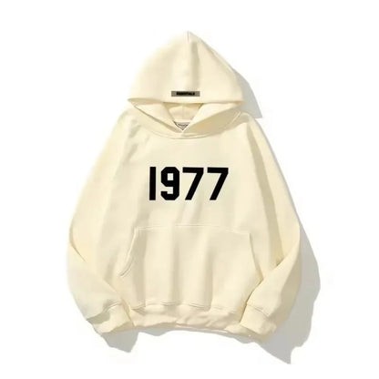 Oversized Hoodie 1977 Print Blødt Materiale Streetwear Komfort | Orvex