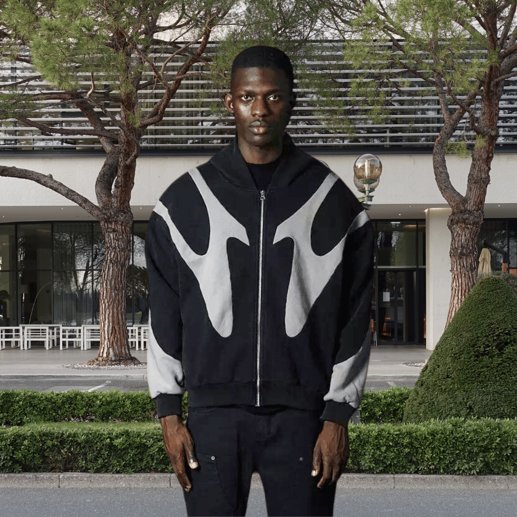 AbstractVibe Unisex Hoodie – Moderne Hoodie med Abstrakt Design