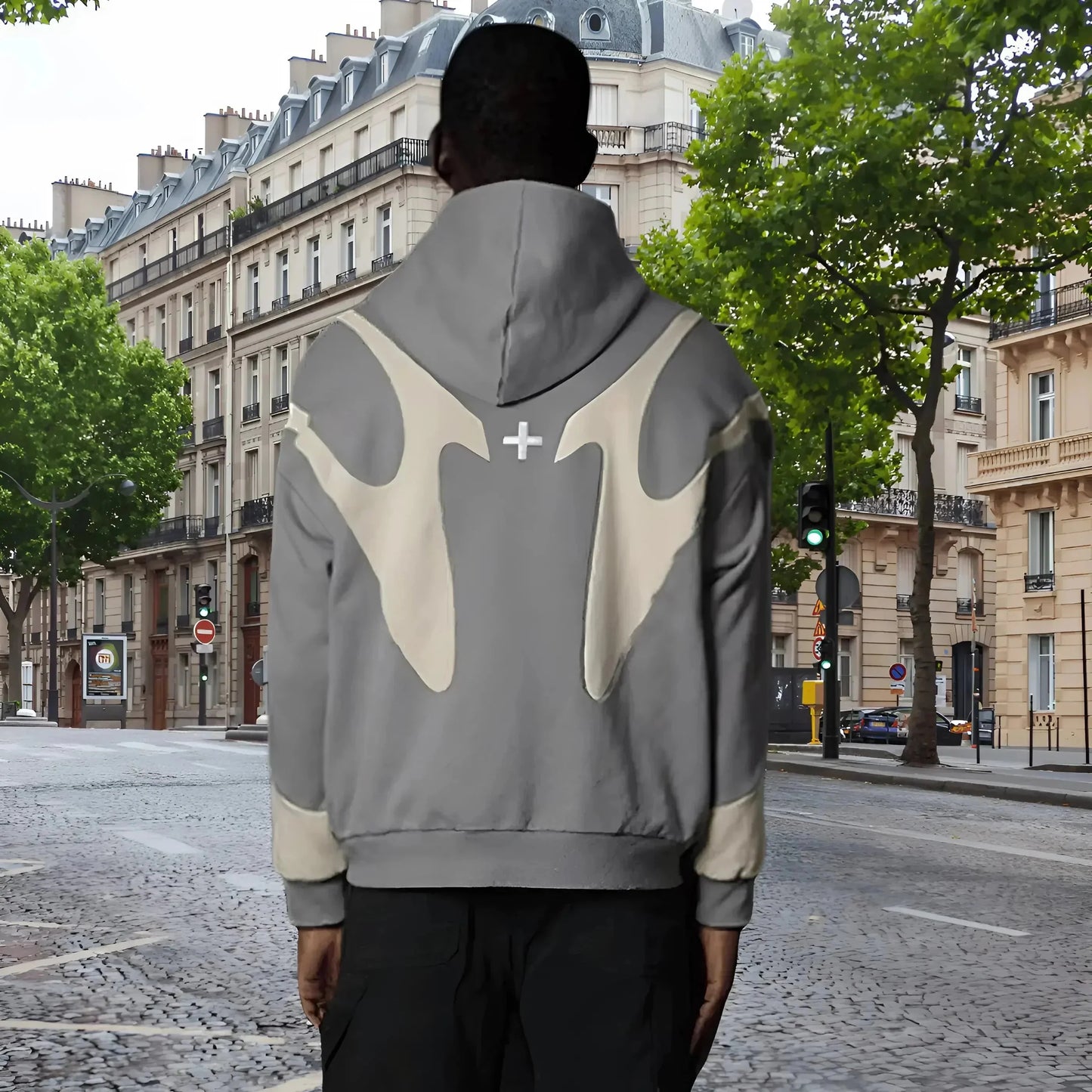 AbstractVibe Unisex Hoodie – Moderne Hoodie med Abstrakt Design