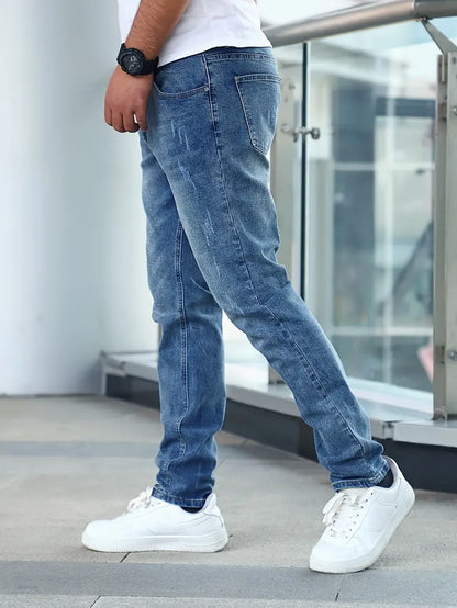 Jeans Slidstærk Denim Med Lommer Casual | Bravik