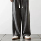 Baggy Jeans Elastisk Talje Letvasket Denim | Calvix
