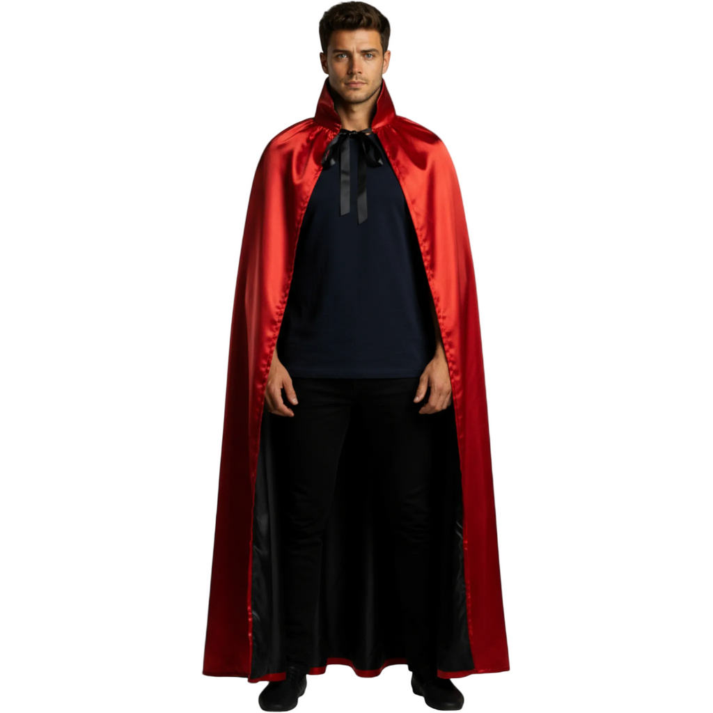 Vendbar Halloween kostumejakke til mænd med hætte Reaper vampyr design | Hector