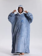 Oversize’owa bluza-koc z kapturem i dużą kieszenią z przodu | Valeria