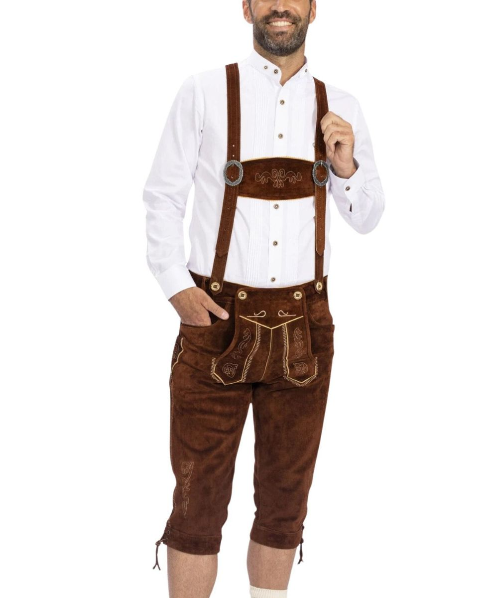 Oktoberfest Shorts Læder Bayersk Traditionelle Seler Festival | Alberto