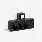 Multifunktionel stikdåse med USB og USB-C til opladning | Powerec