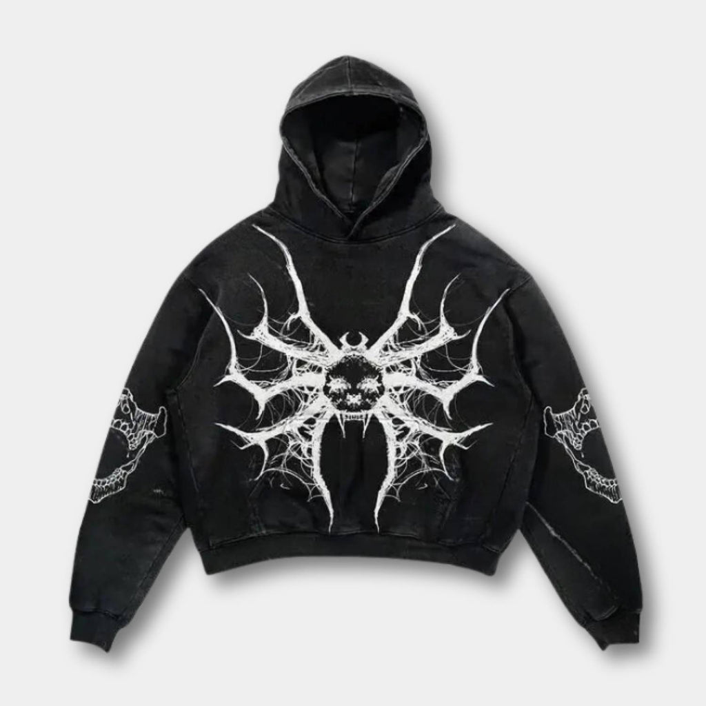 Unisex hoodie med grafisk print hætte og afslappet streetwear-design | Noah
