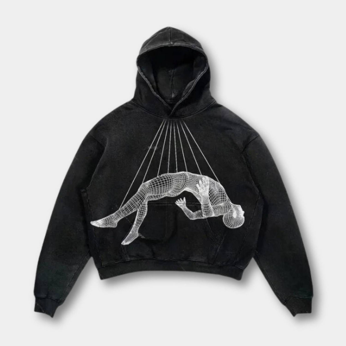 Unisex hoodie med grafisk print hætte og afslappet streetwear-design | Noah