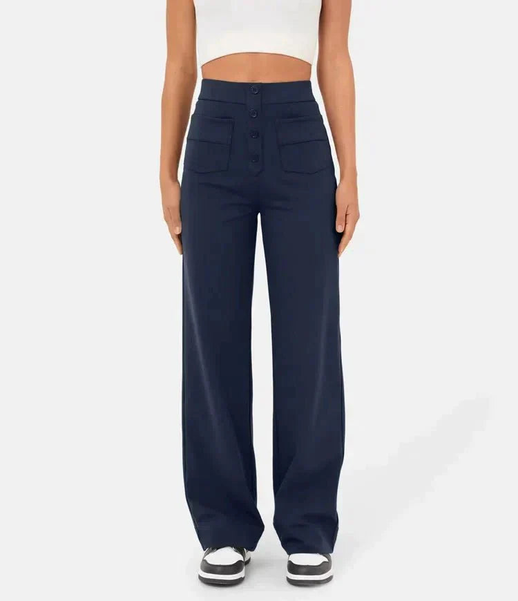 Bukser Høj Talje Stretch Komfort Regular Fit | Ynera