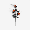 Halloween Dekorationsgren | Græskargren i Plast | PumpkinBloom