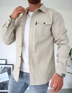 Skjorte Åndbar Bomuldsmix Klassisk Komfort Casual | Veyron