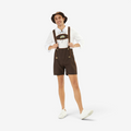 Korte tyrolerbukser til mænd med justerbare seler broderi Oktoberfest | Wenceslao