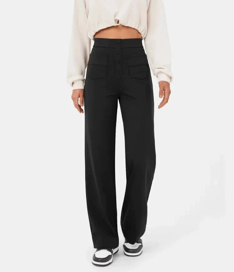 Bukser Høj Talje Stretch Komfort Regular Fit | Ynera