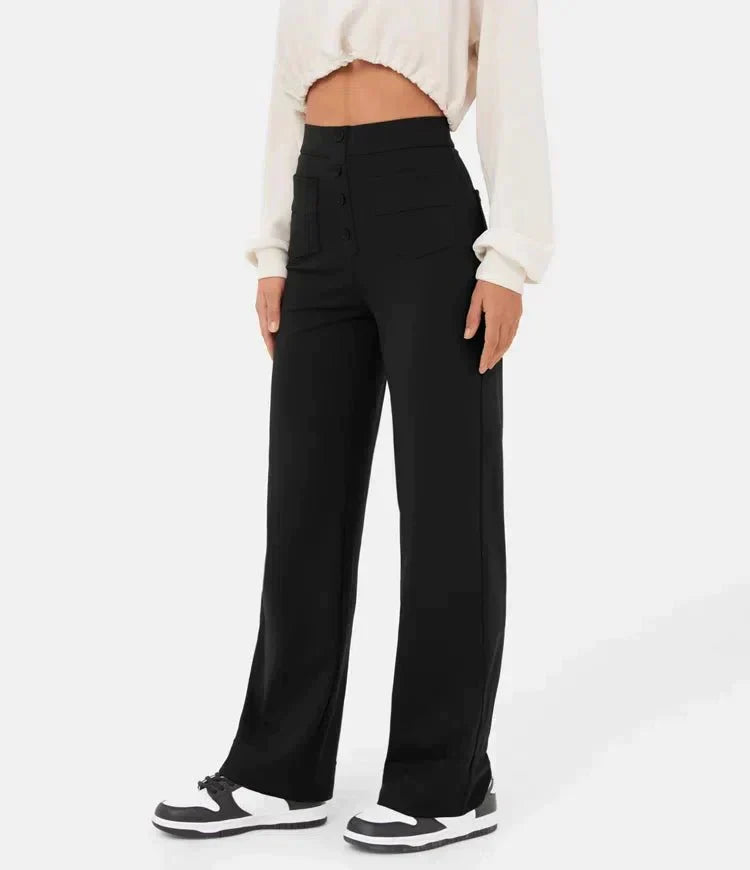 Bukser Høj Talje Stretch Komfort Regular Fit | Ynera