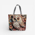 Tote taske med broderi og struktureret canvas design | Estrella