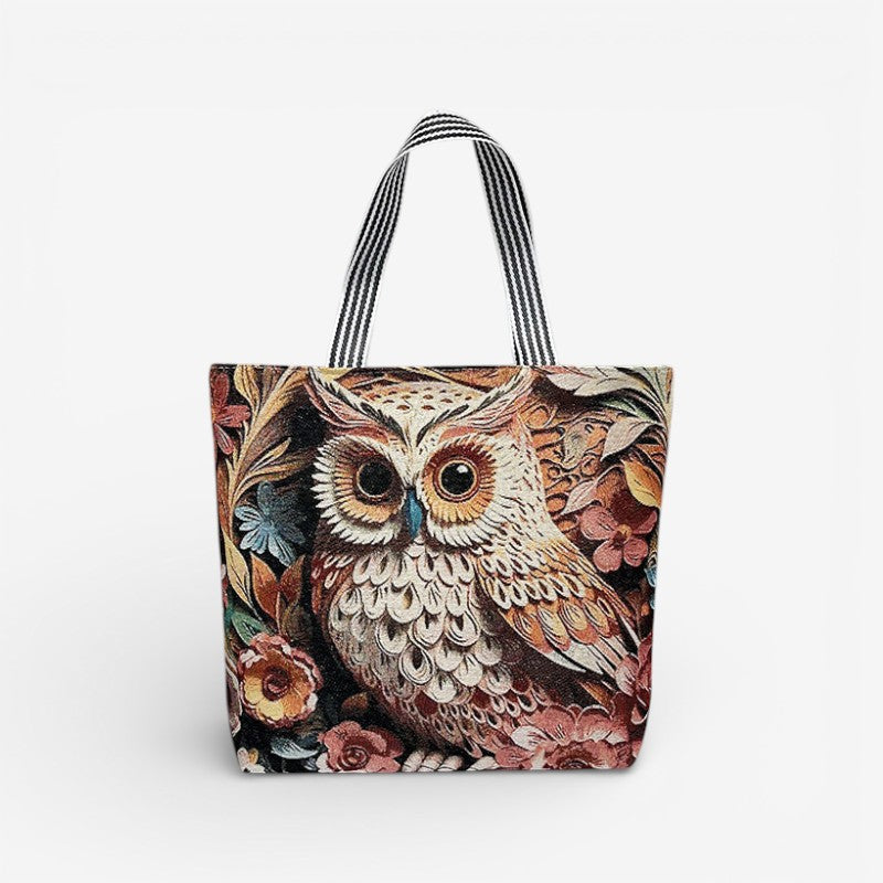 Tote taske med broderi og struktureret canvas design | Estrella