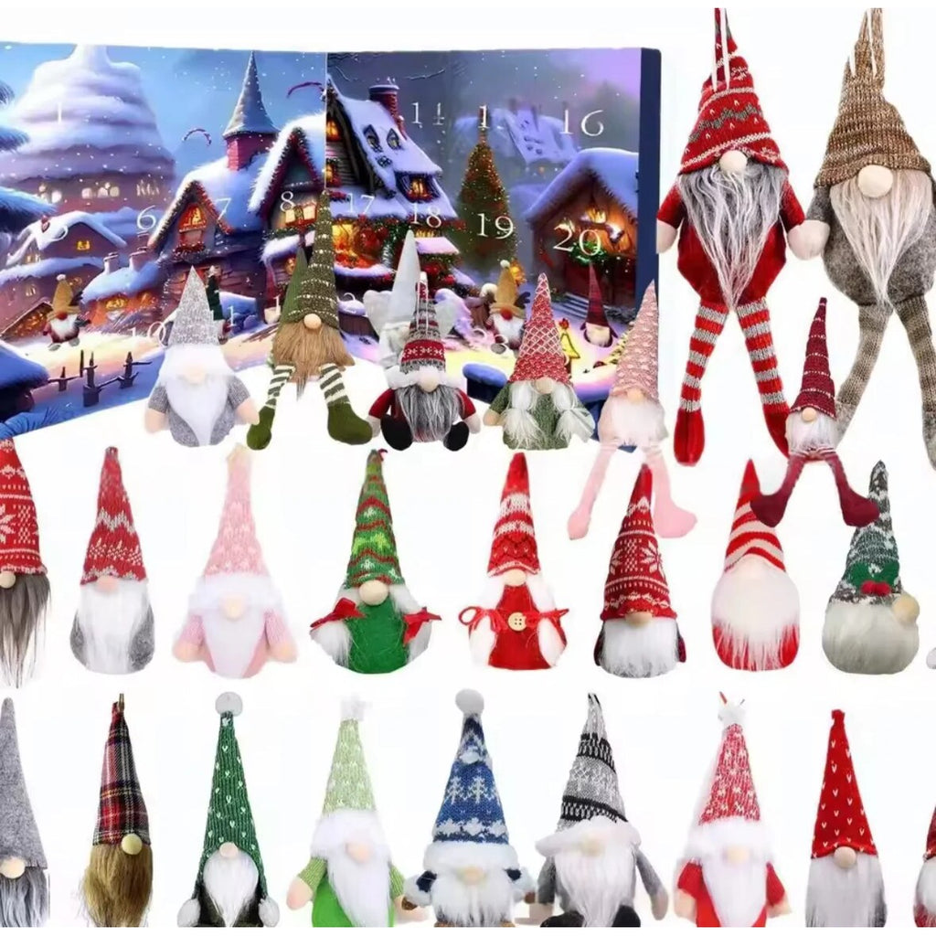 Farverig adventskalender med 24 unikke Wichtel-figurer | NisseAdvent