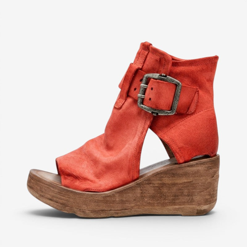 Sandaler Plateau Peep Toe Komfort | Brynna
