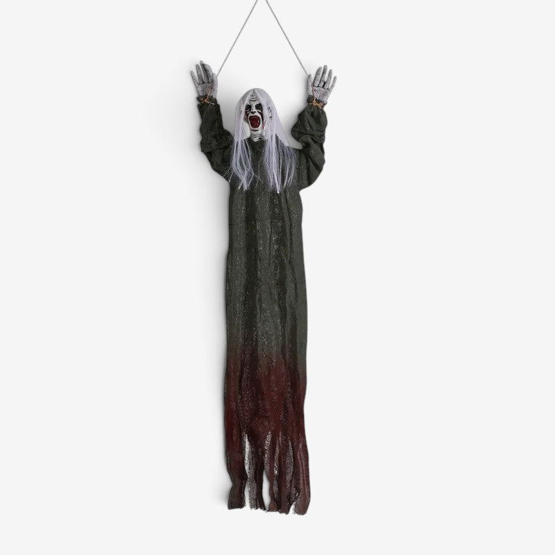 Halloween Hængedekoration Spøgelse med Langt Hår | PhantomMove