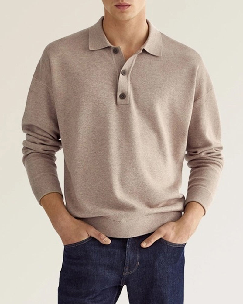Jantje | Herenoverhemd met lange mouwen en knoopsluiting in de kleur Khaki voor heren in stijl ideaal voor de herfst.