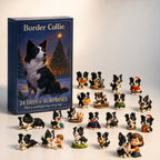 Julekalender med 24 låger og Border Collie motiver | Aventaria