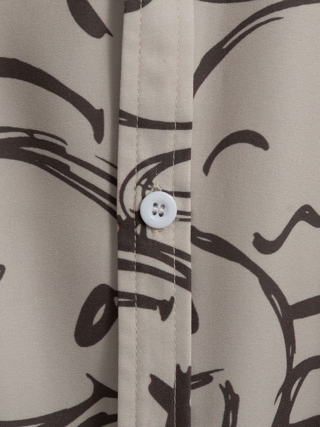 Kortærmet Skjorte Print Komfort Pasform Casual | Ravion