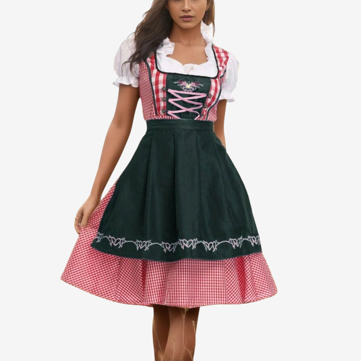 Dame Dirndl Klassisk Ternet Oktoberfest | Evermont