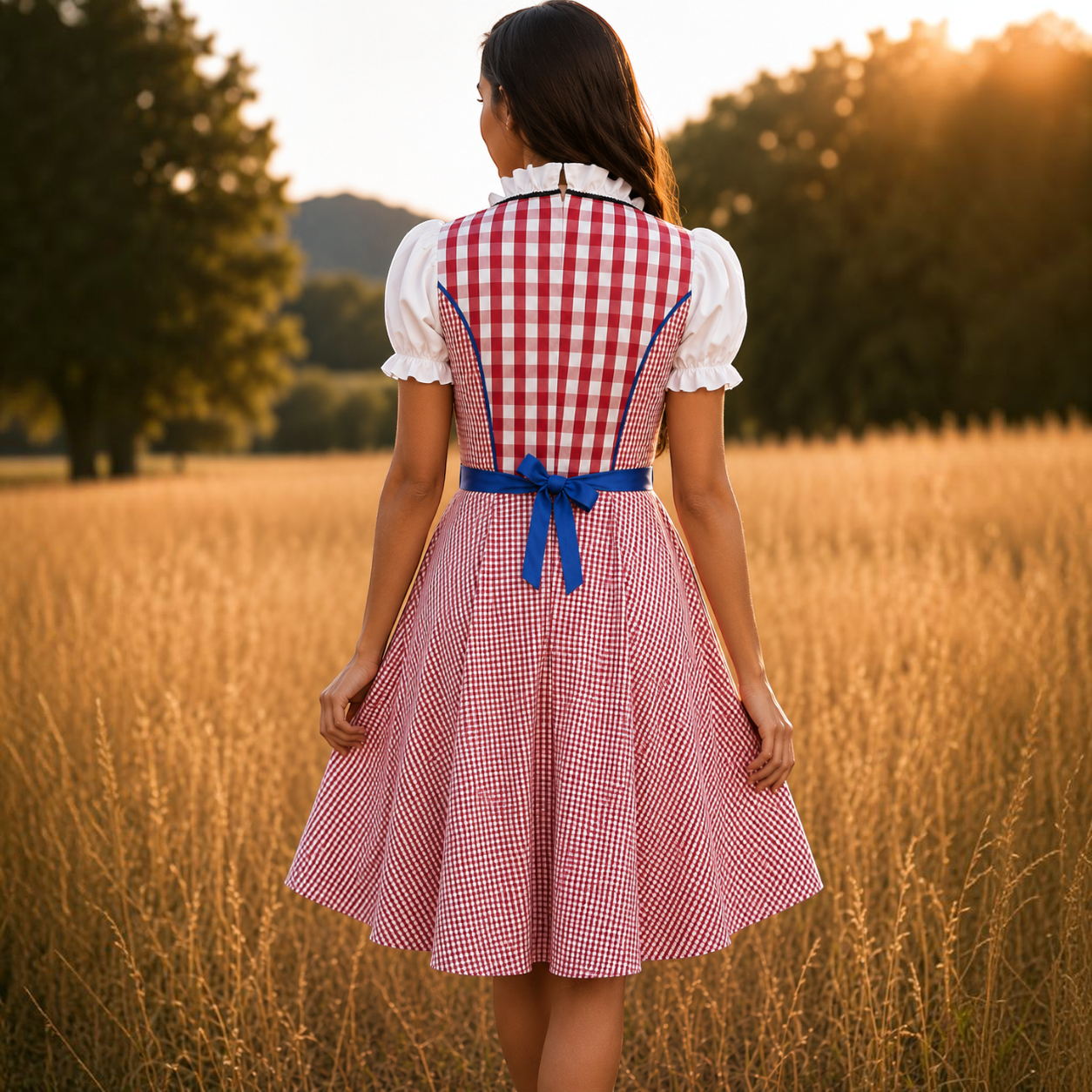Dame Dirndl Klassisk Ternet Oktoberfest | Evermont
