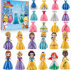 Prinsessejulekalender med 24 låger og udskifteligt tøj | PrincesAvent