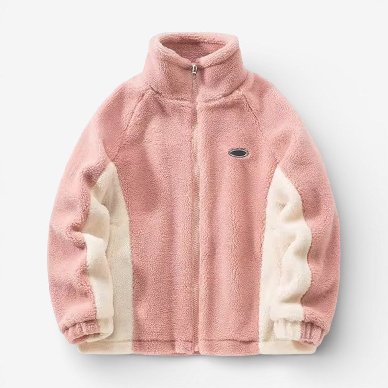 Unisex Zip Jacket Opretstående Krave Let Polyester Hverdags Komfort | Trexon