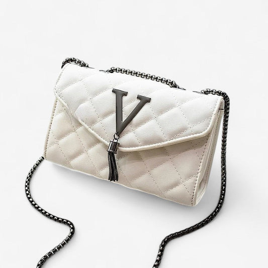 Skuldertaske Quiltet Læder Rummelig Elegant Design | Solvyn