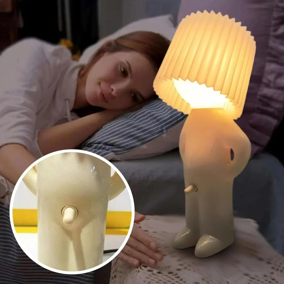 Natlampe LED Foldedesign med glædelig charme | Luminexo