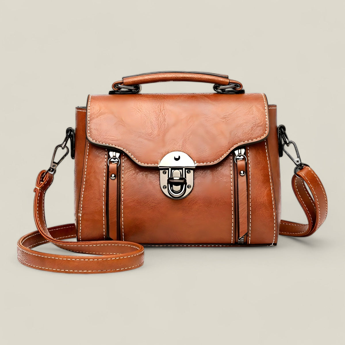 Skuldertaske med klaplukning og crossbody rem | Laredo