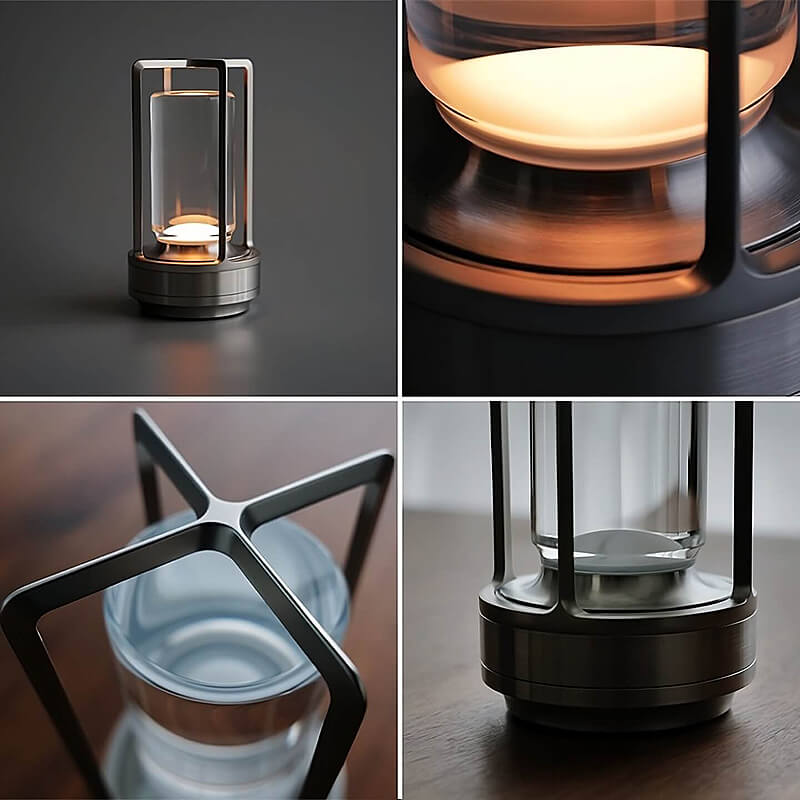 Bordlampe Trådløs Genopladelig LED Krystal | Lucentia
