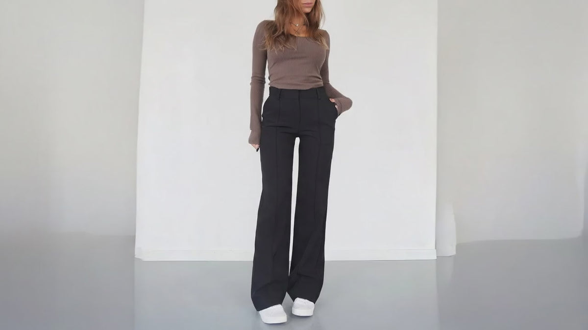 Wide Leg Bukser Komfort Stretch Elegant | Avelin