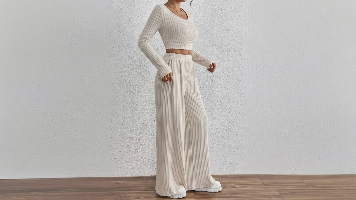 Sæt 2-delt Stretch Løs Sommer Casual | Paloma