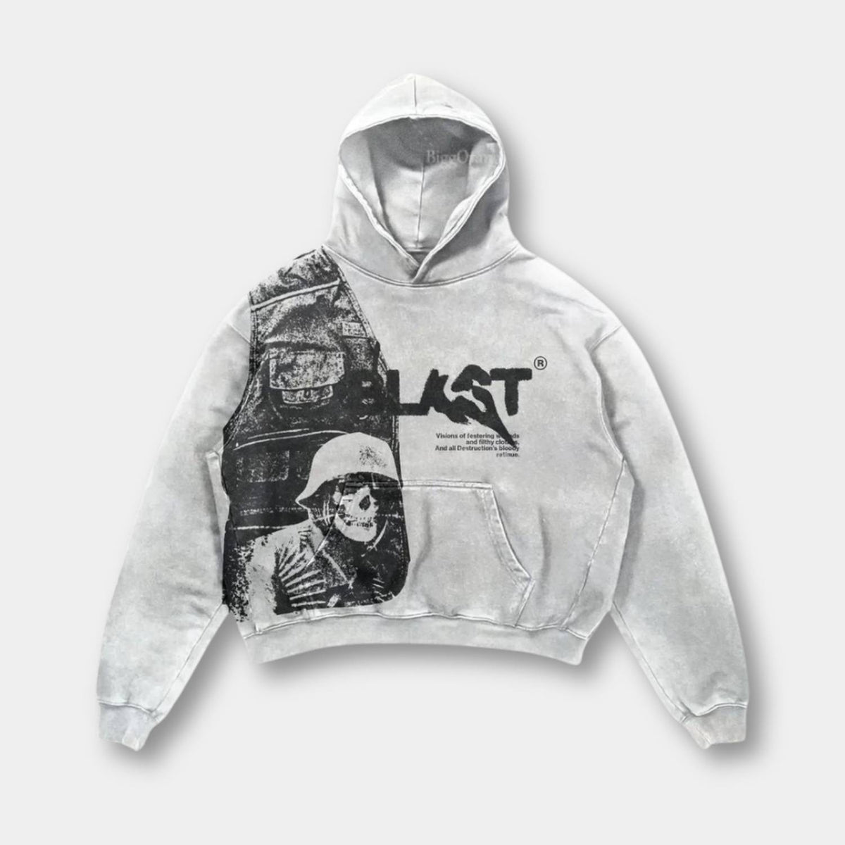 Unisex hoodie med grafisk print hætte og afslappet streetwear-design | Noah