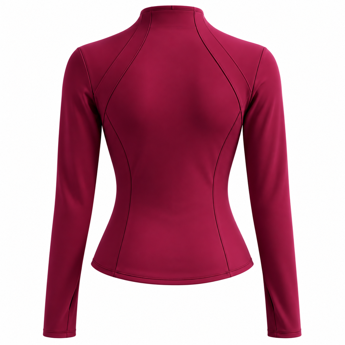 Slim fit sportjakke til kvinder med lange ærmer og lynlås | Isadora