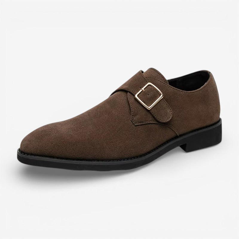 Herresko Spids Tå Monk Strap Klassisk Stil | Denvor