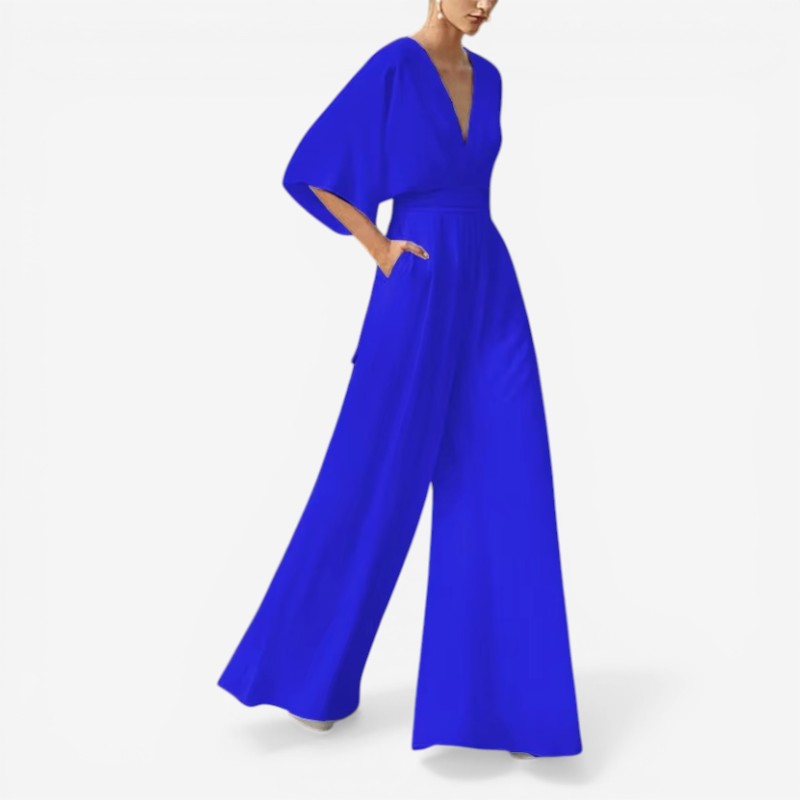 Jumpsuit Loose Fit V-hals Casual Comfort | Virela