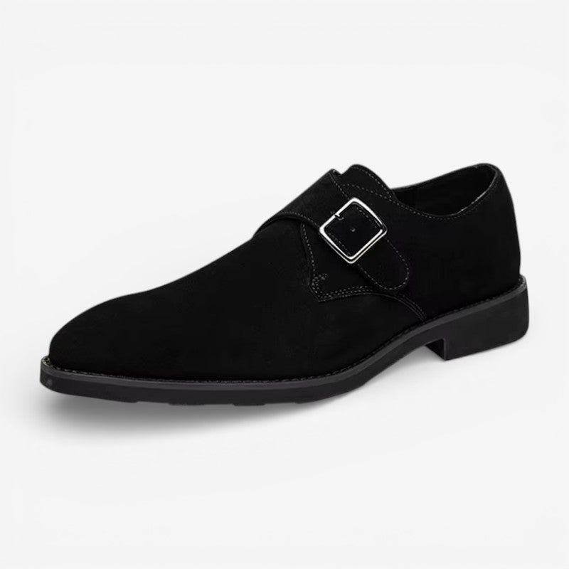 Herresko Spids Tå Monk Strap Klassisk Stil | Denvor