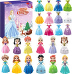 Prinsessejulekalender med 24 låger og udskifteligt tøj | PrincesAvent