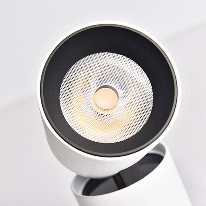 Moderne zylinderstrahler i aluminium med justerbart LED-lys | Mateo