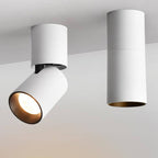 Moderne zylinderstrahler i aluminium med justerbart LED-lys | Mateo