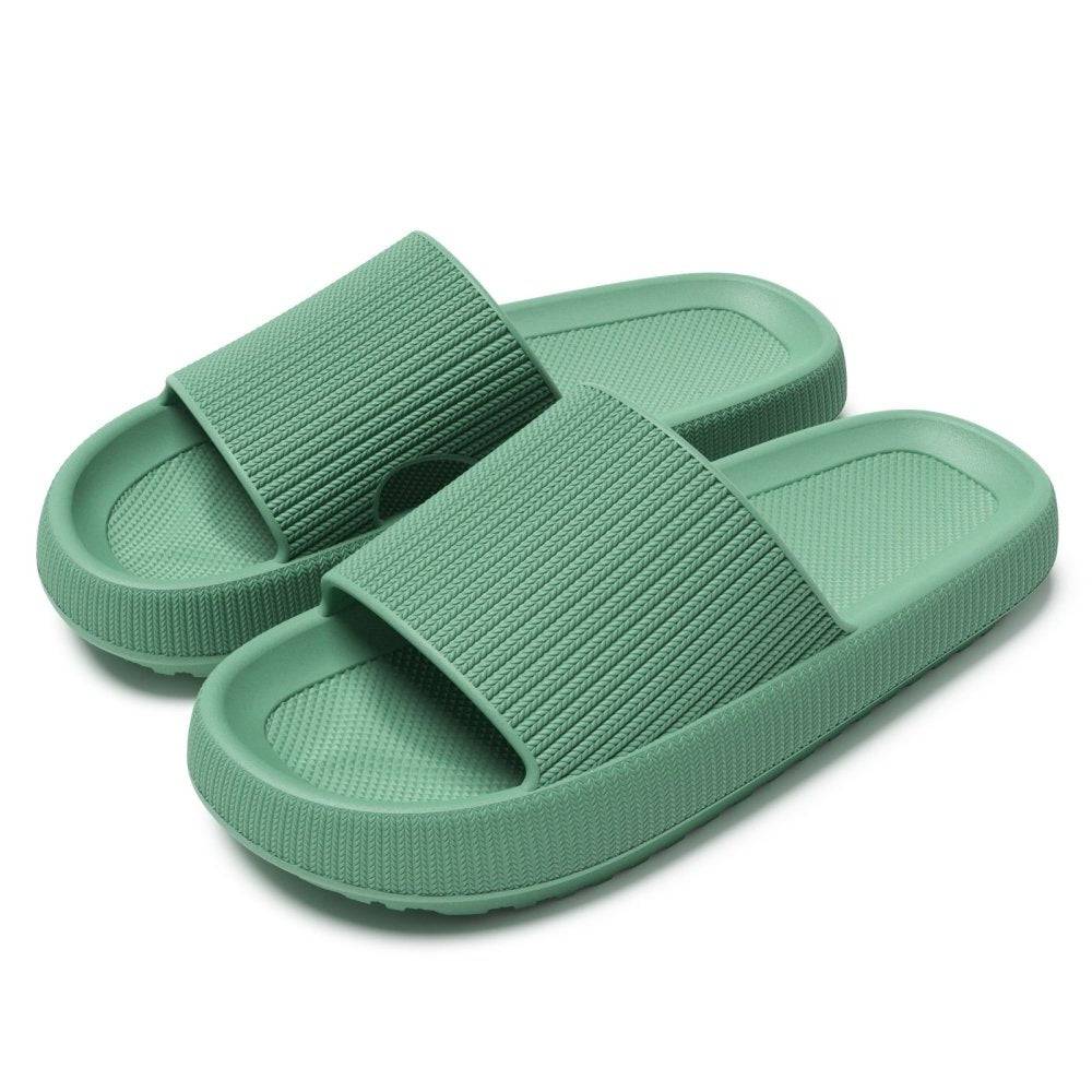 Bløde hjemmesko med memory foam polstring og skridsikker profilsål | Yann