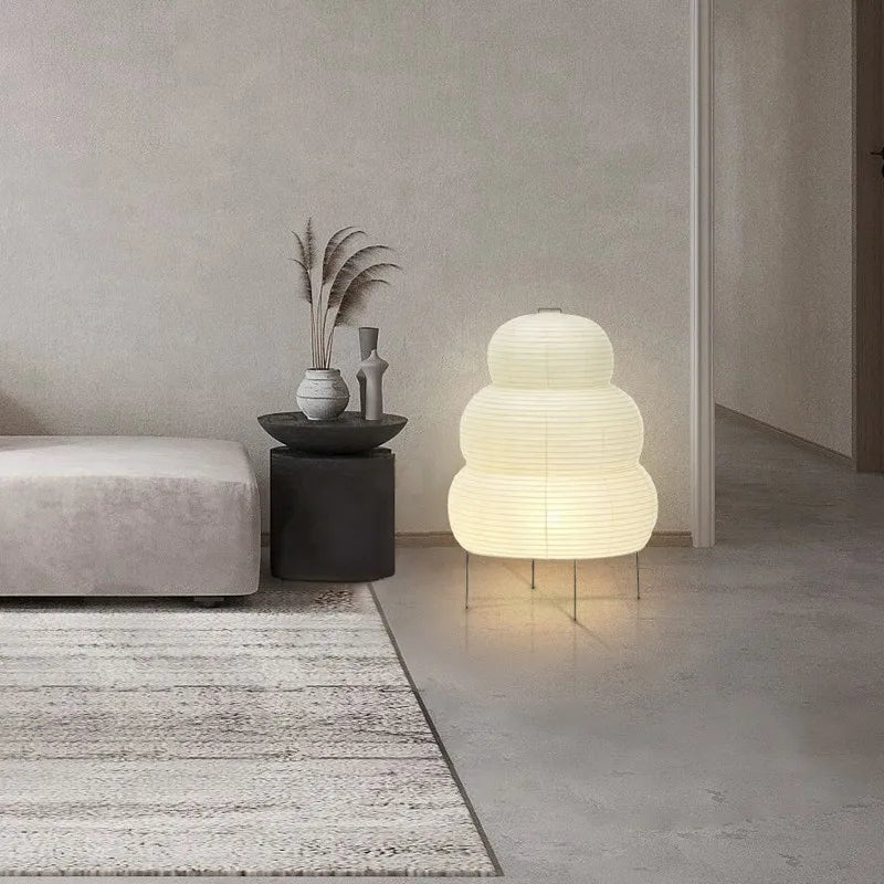 Gulvlampe Japansk Rispapir Design | Luminor